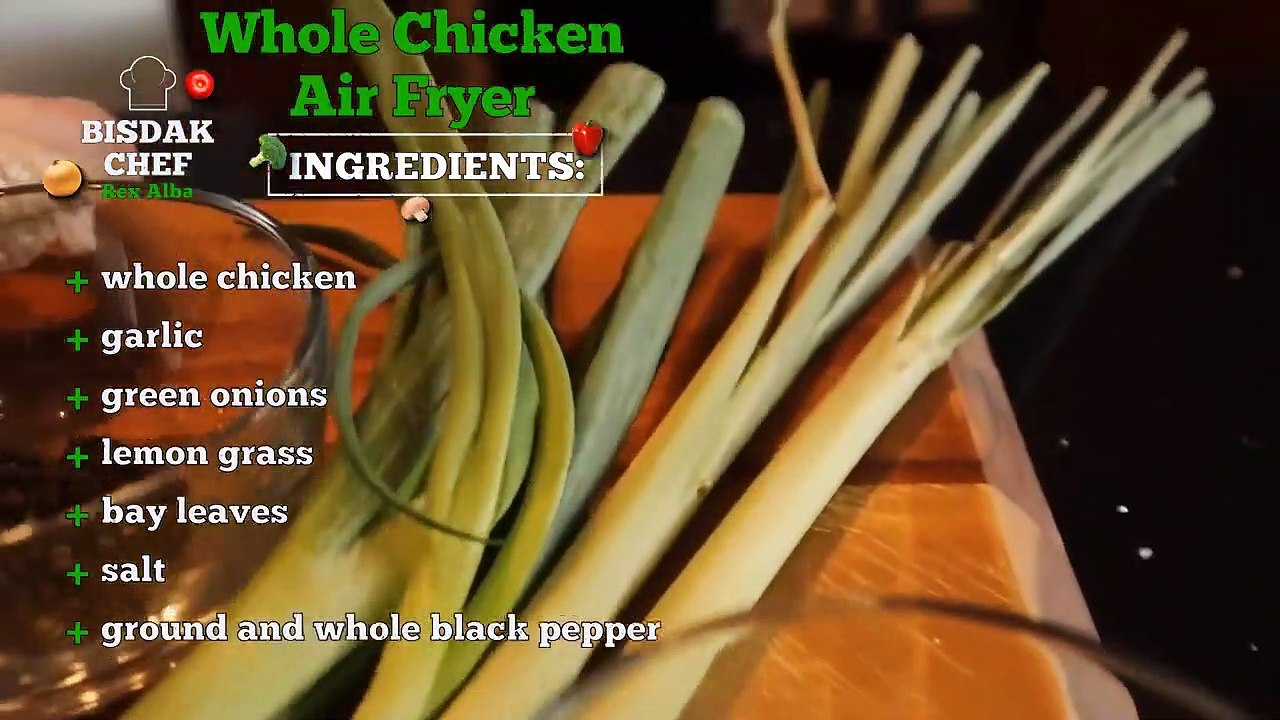 Whole Chicken Air Fried In 55 Mins Air Fryer Easy Recipe No Mess