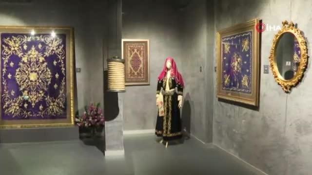 Emine Erdoğan Kalbe Dokunan İlmek sergisini ziyaret etti