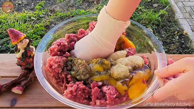 Unique Chicken Stuffed Giant Meatball Recipe | Azerbaijani Cuisine - Arzuman-Kufta | Asmr Food