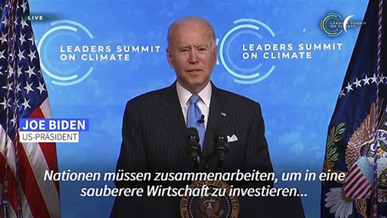 Biden sieht Kampf gegen Klimawandel als Chance für die Wirtschaft