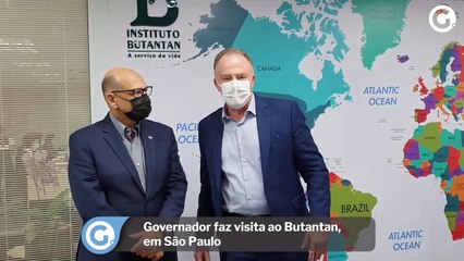 Governador faz visita ao Butantan, em São Paulo