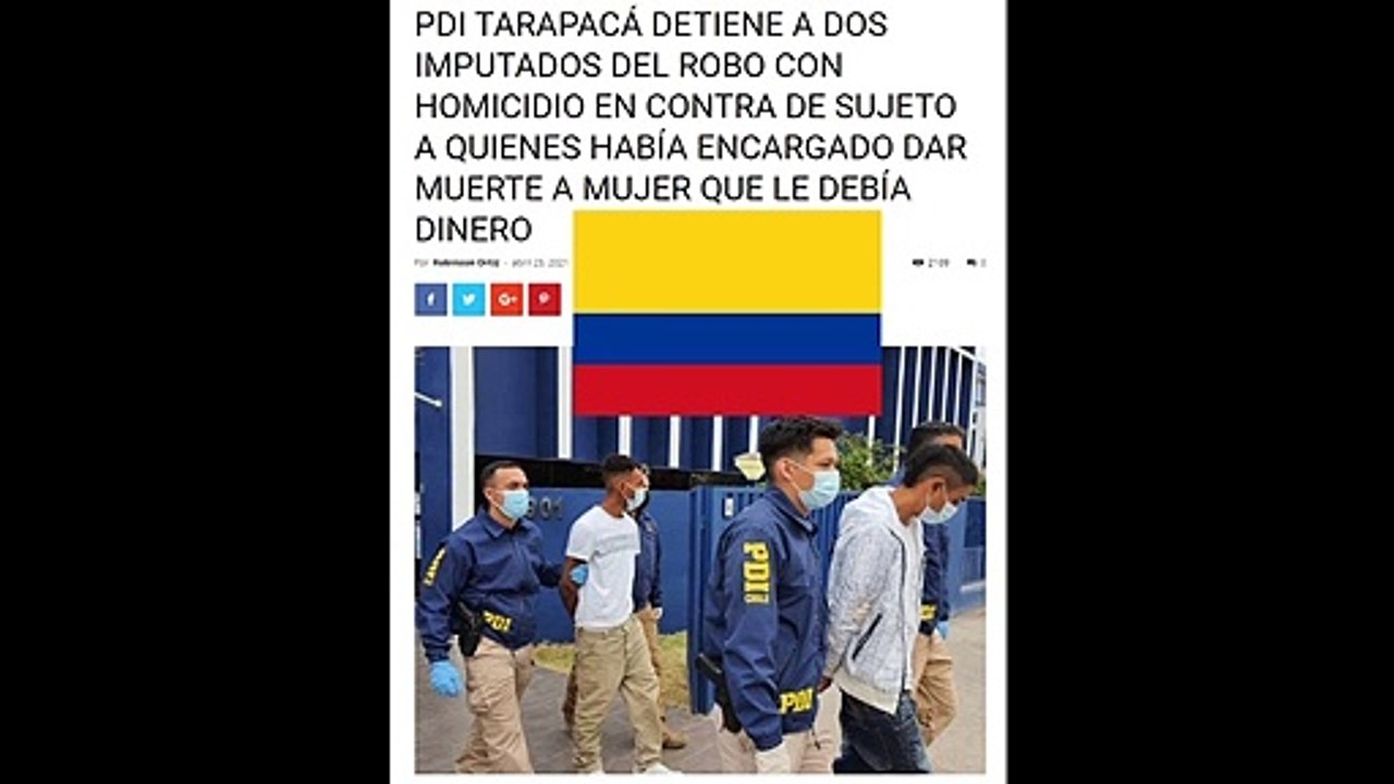 2 colombianos detenidos por robo con homicidio contra hombre en Iquique