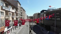 Nevşehir'de caddeler Türk Bayraklarıyla donatıldı