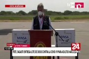 Presidente Francisco Sagasti llegó a Tumbes para entrega de vacunas contra la COVID-19