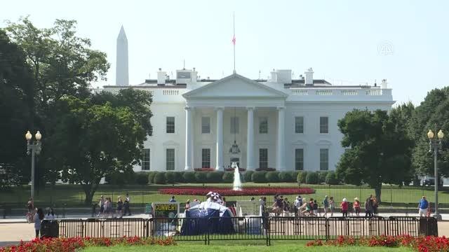 WASHINGTON - Erdoğan-Biden görüşmesi - AA muhabirinin Beyaz Saray önündeki anonsu