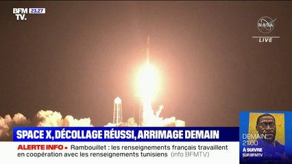 Space X, décollage réussi, arrimage demain