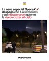 La nave espacial SpaceX despegó con 4 astronautas