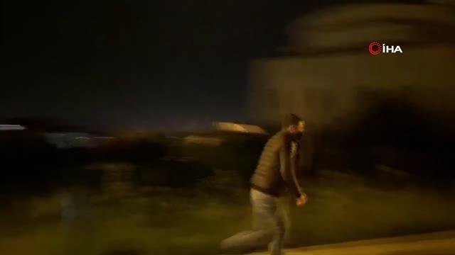 Polisten kaçtı, yakalanınca gazetecilere Niye çekiyorsun, psikolojik baskı yapıyorsun dedi