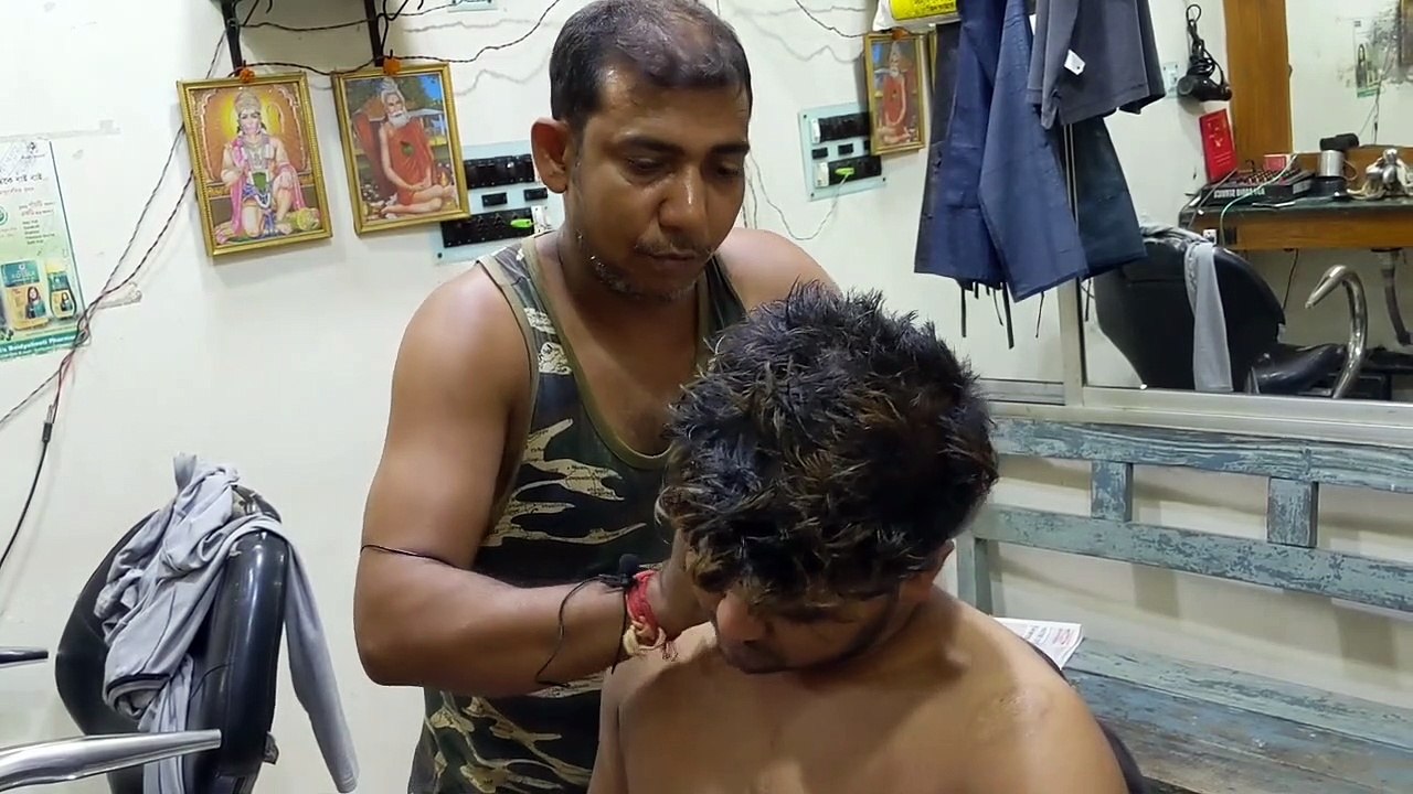 Body Pain Relif With Bamboo Stick | Head Massage With Neck Cracking | Indian Asmr