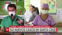 Sedes Santa Cruz reporta 541 nuevos positivos de coronavirus