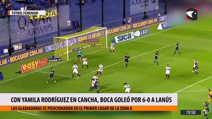 Con Yamila Rodríguez en cancha, Boca goleó por 6-0 a Lanús
