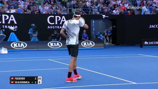Roger Federer vs Wawrinka Highlights || AO 2017 SF