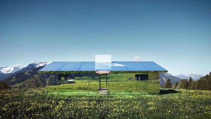 شاهد: منزل فخم يستطيع أن يعكس الفصول الأربعة  في جبال الألب السويسرية