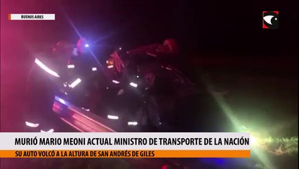 Su auto volcó a la altura de San Andrés de Giles