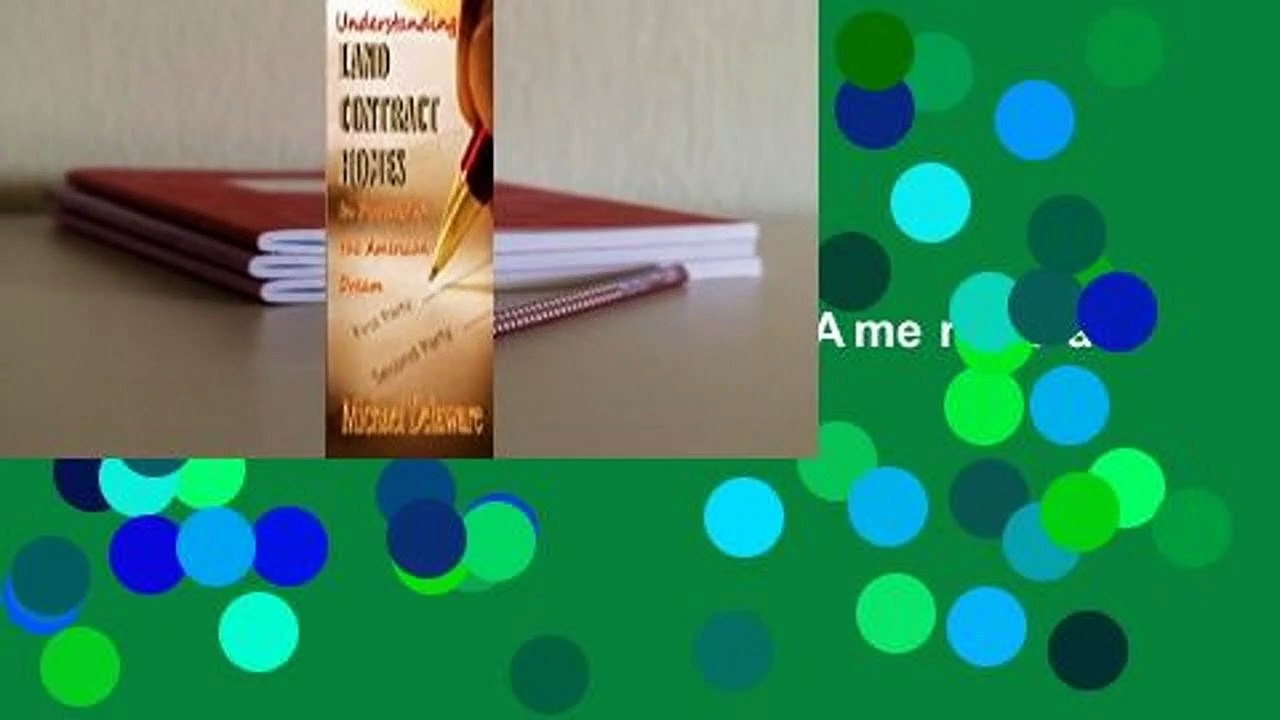 Read Understanding Land Contract Homes In Pursuit of the American
