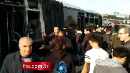 Metrobüs kazası: 14 yaralı