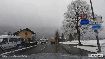 Driving through Meiringen - Switzerland- Traveling