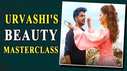 When Urvashi Rautela did Guru Randhawa's makeup