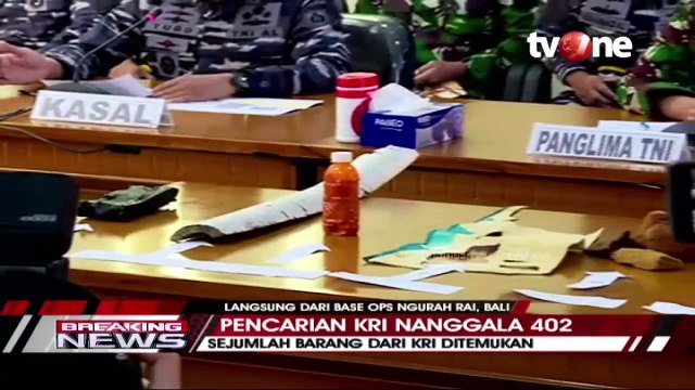 Barang dan Bagian Kapal KRI Nanggala-402 Ditemukan