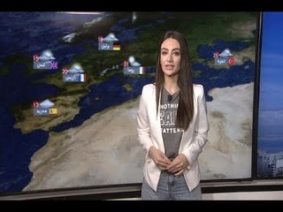 نشرة الطقس المسائية  07-04-2018 مع نور صوما