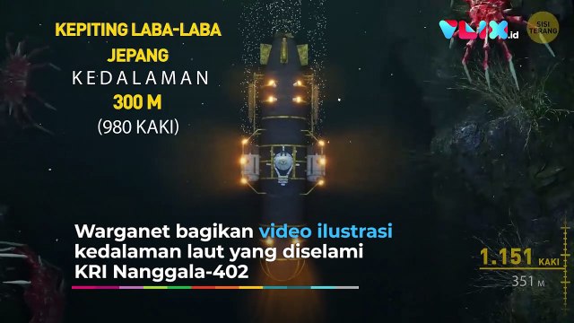 Ilustrasi Kedalaman Laut yang Diselami KRI Nanggala-402