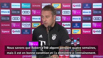 31e j. - Flick : "Lewandowski est de retour, mais être champion reste le plus important"