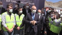 Ulaştırma ve Altyapı Bakanı Karaismailoğlu, Kop Tüneli şantiyesinde incelemelerde bulundu Açıklaması