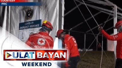 Emergency tents sa NKTI, itinayo ng PRC dahil sa kakulangan ng hospital beds