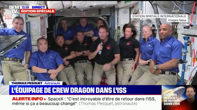 Les choses ont beaucoup changé : les premiers mots de Thomas Pesquet à bord de l'ISS