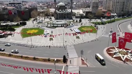 Kayseri'de sokağa çıkma kısıtlamasında sessizlik hakim