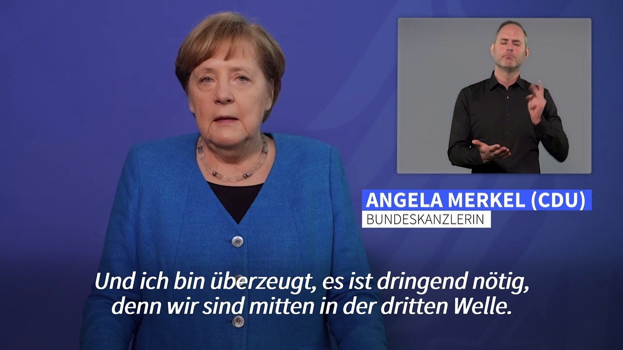 Merkel: Bundes-Notbremse ist 'Antwort auf Hilferufe'