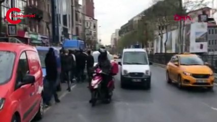 Beyoğlu'nda silahlı saldırı! Böyle bağırdı: Kucağımda çocuk var