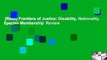 [Read] Frontiers of Justice: Disability, Nationality, Species Membership  Review