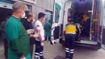 Çapa makinesine ayaklarını kaptırıp yaralanan kadın ambulans helikopterle Konya'ya sevk edildi