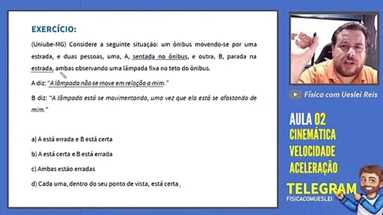 Aula 02 - Corte 02 - Exercício sobre o Movimento