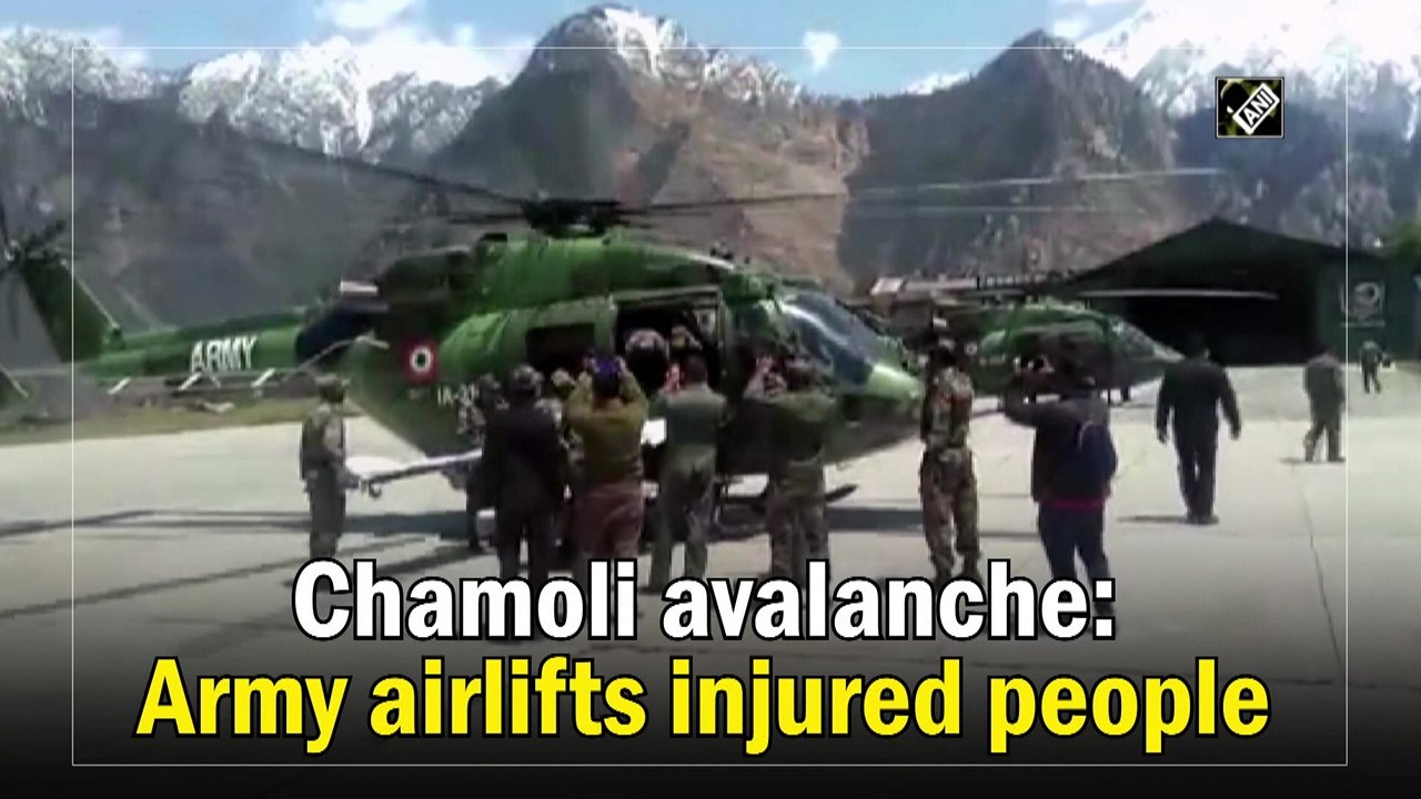 Chamoli avalanche: Army airlifts injured people