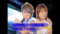 (8/22/10) Oz Tag titles: AKINO & Ran YuYu (c) vs Chikayo Nagashima & Sonoko Kato