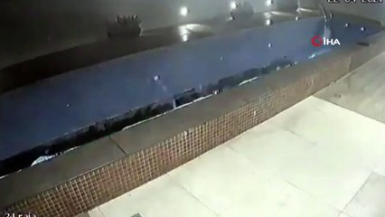 - Brezilya’da lüks binanın havuzu çöktü: Otoparkı su bastı