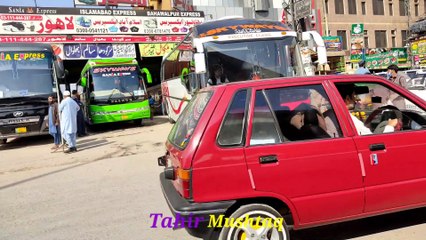 Beautiful colourful amazing daewoo buses