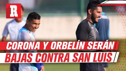 Corona y Orbelín, bajas para el duelo contra Atlético de San Luis