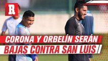 Corona y Orbelín, bajas para el duelo contra Atlético de San Luis