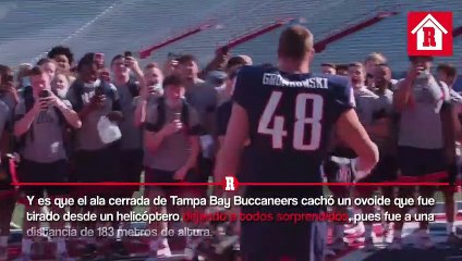 Rob Gronkowski impuso récord mundial tras una increíble atrapada