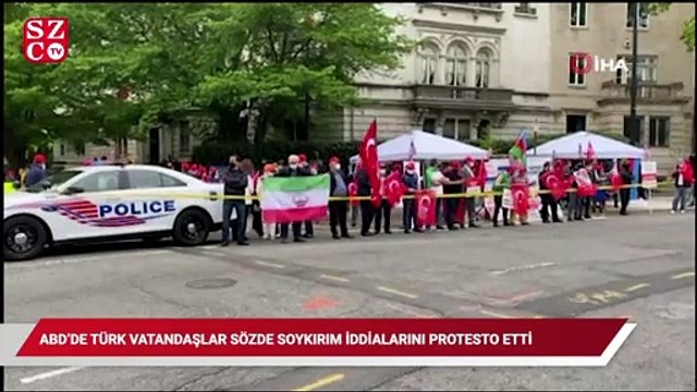 ABD’de Türk vatandaşlar sözde soykırım iddialarını protesto etti