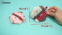 Diy Easy Earphone Pouch - Sewing Gifts Ideas | Small Zipper Pouch Coin Purse Tutorial [Sewingtimes]