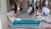 Crematorios de India desbordados por ola Covid; bate récord de contagios y muertos por coronavirus
