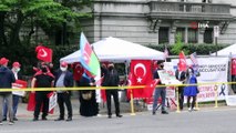 ABD’de Türk vatandaşlar sözde soykırım iddialarını protesto etti