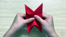 How To Make An Origami Heart With Bow  / Diy Origami Valentines / Easy Origami Tutorial