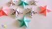 3D Paper Star | Origami Star | Paper Crafts Easy | Christmas Star Paper Decoration