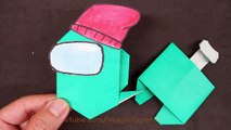 Origami Ghost Among Us Step By Step || Origami Among Us Halloween