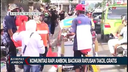 Komunitas RAPI Ambon, Bagikan Ratusan Takjil Gratis